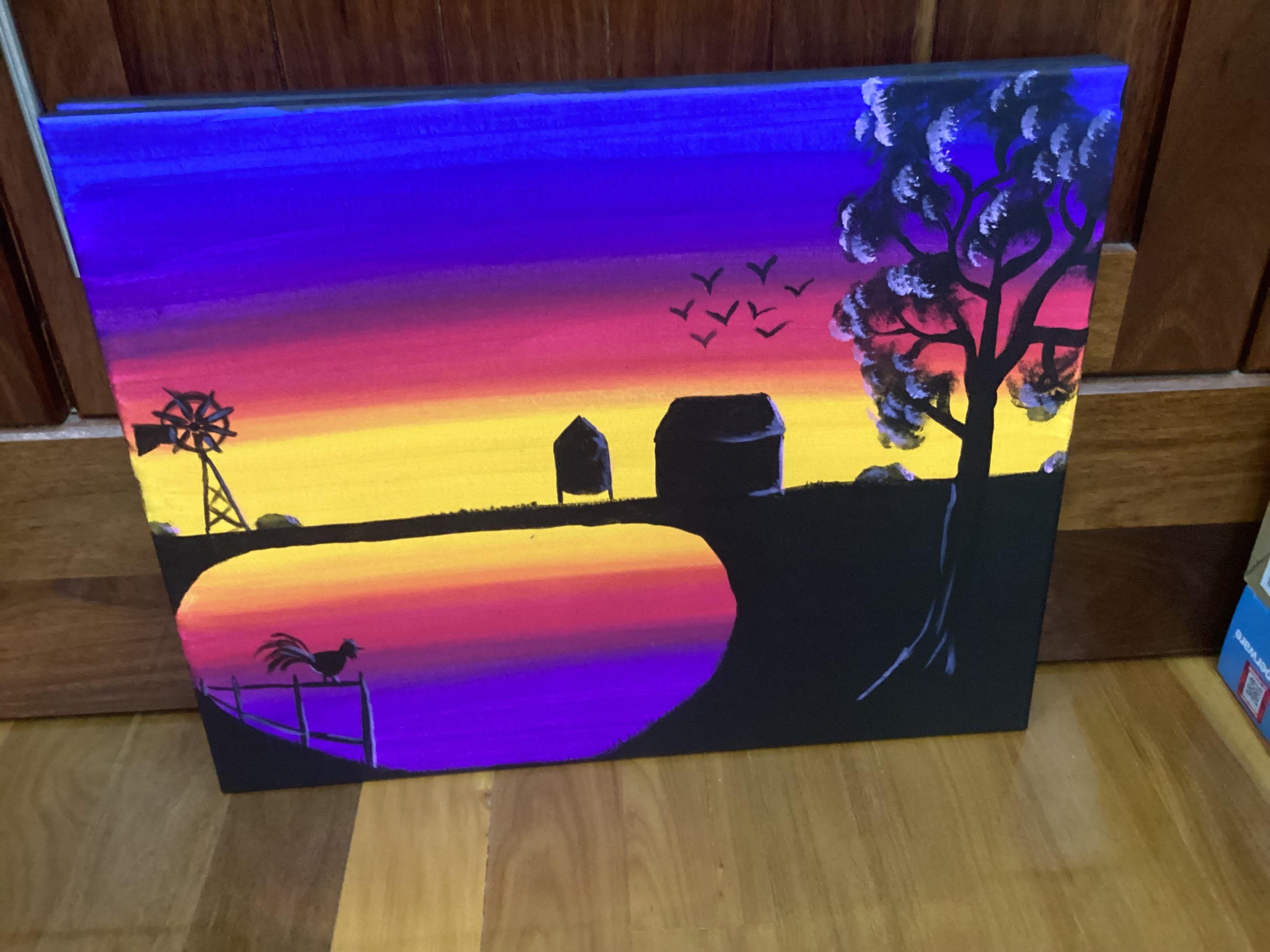 Sunset on the Farm - student project