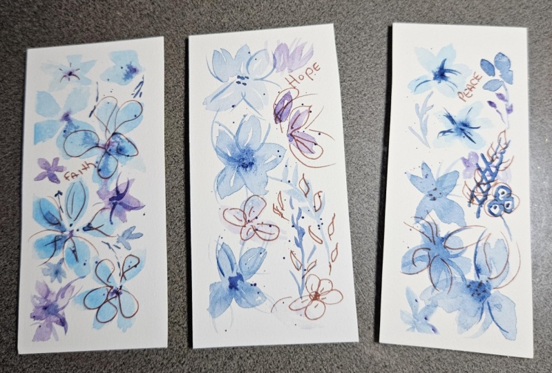 Floral bookmarks