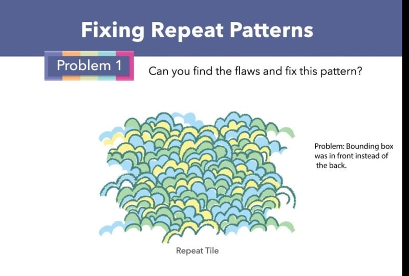 Fixing problems in patterns