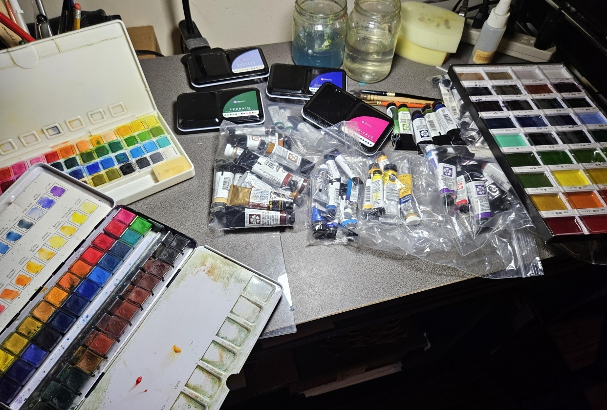 Over indulgence in paint supplies - student project