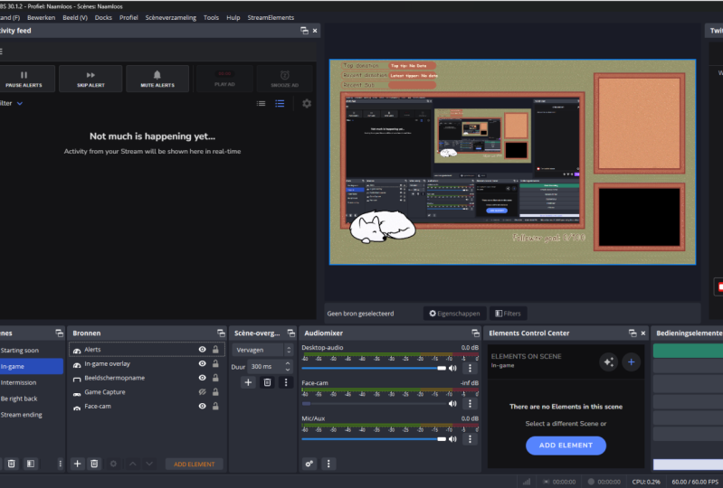 Stream setup