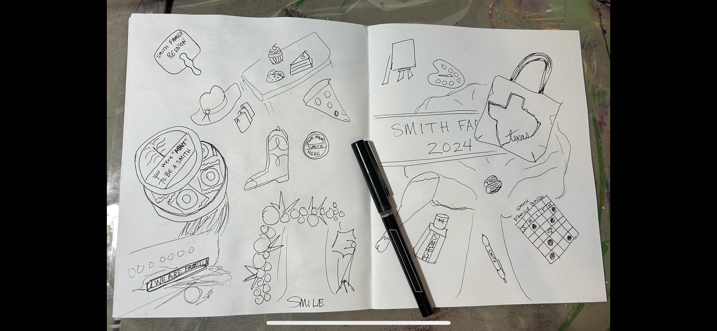Family Reunion Doodle - student project