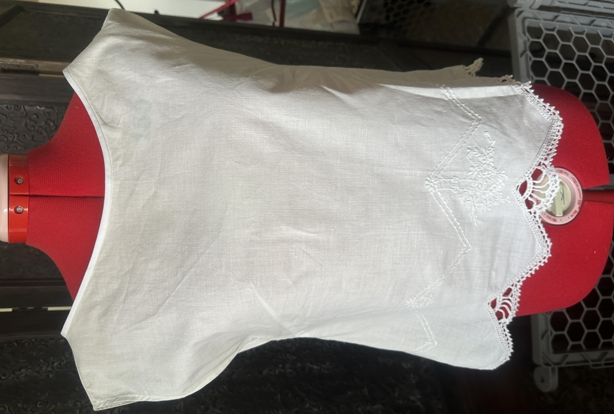 Vintage pillow case top - student project