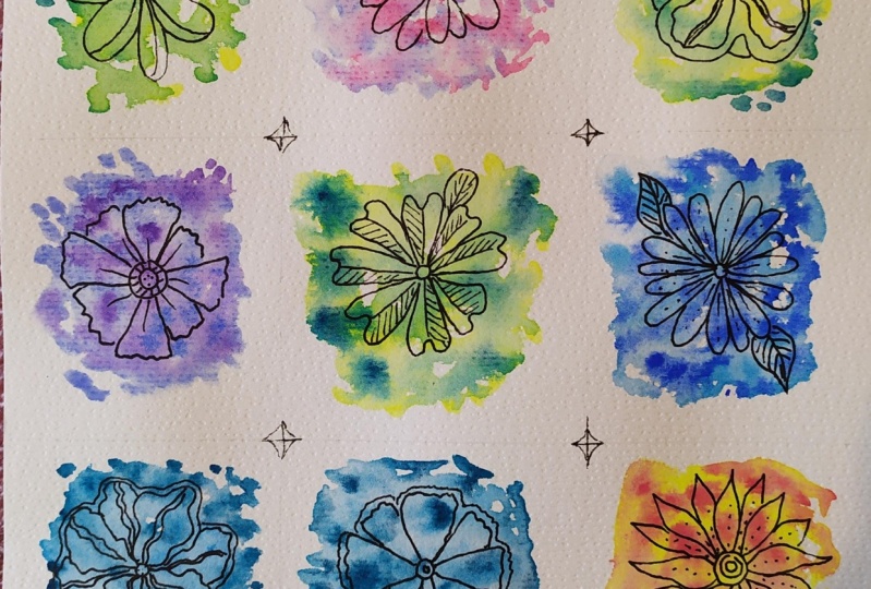 Watercolor index page