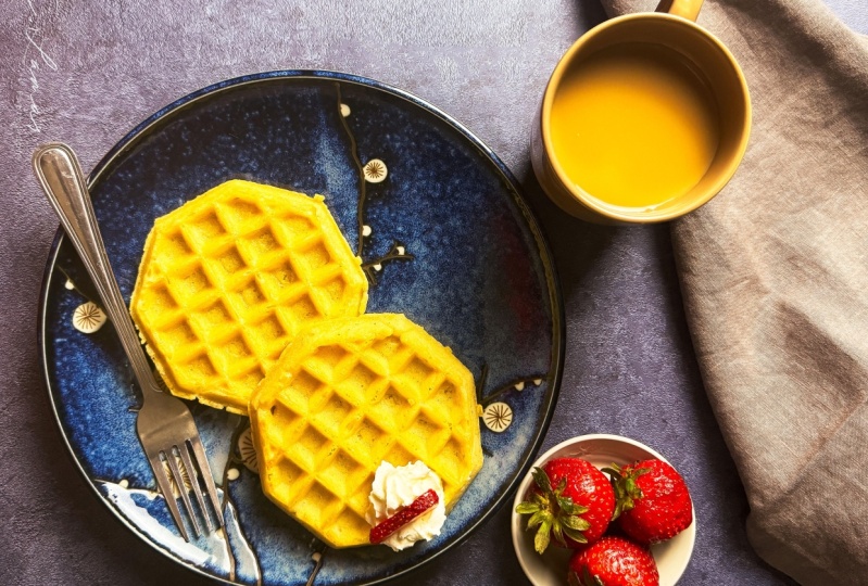 Strawberries and Waffles