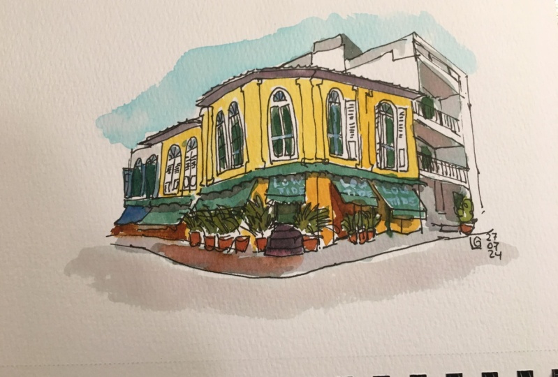 Urban Sketching with a Waterbrush