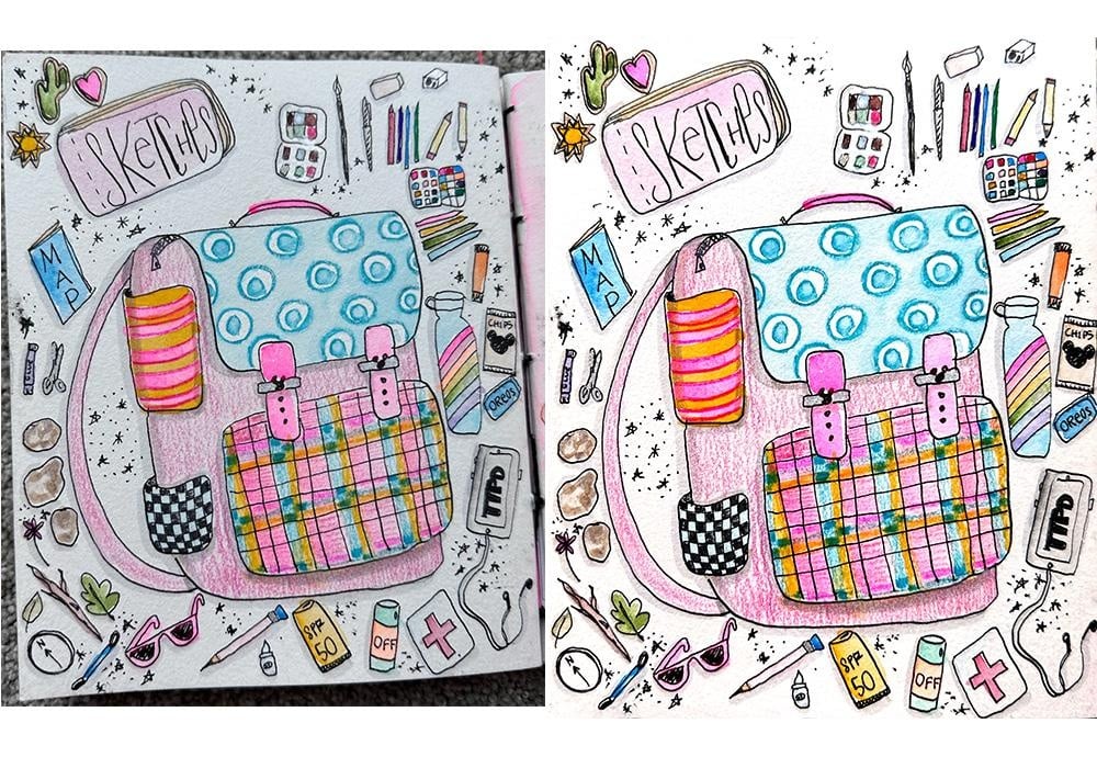 Imaginary Art Supply Backpack - student project
