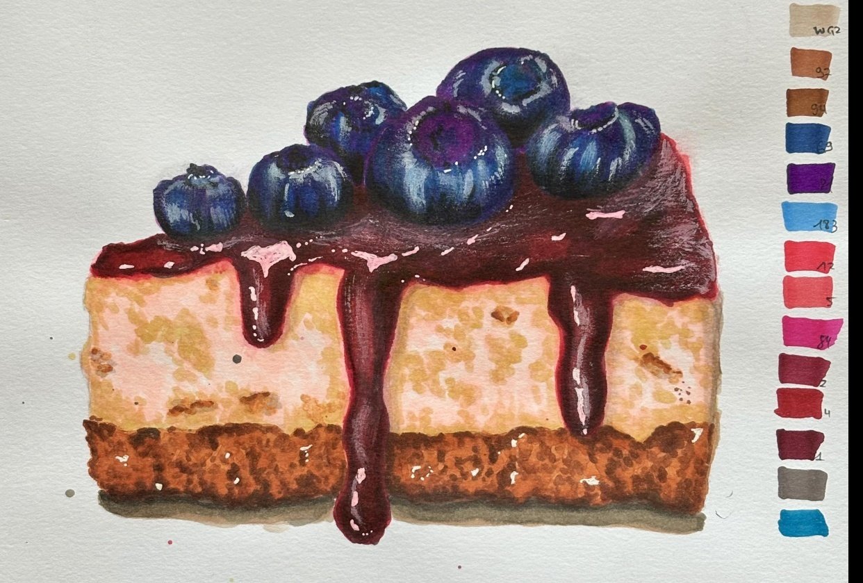 Blueberry Cheesecake - student project