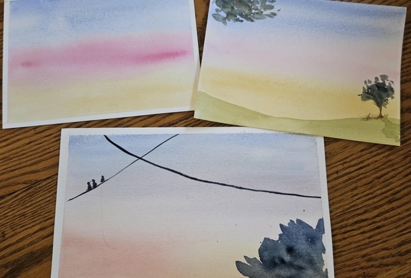 Practicing backgrounds