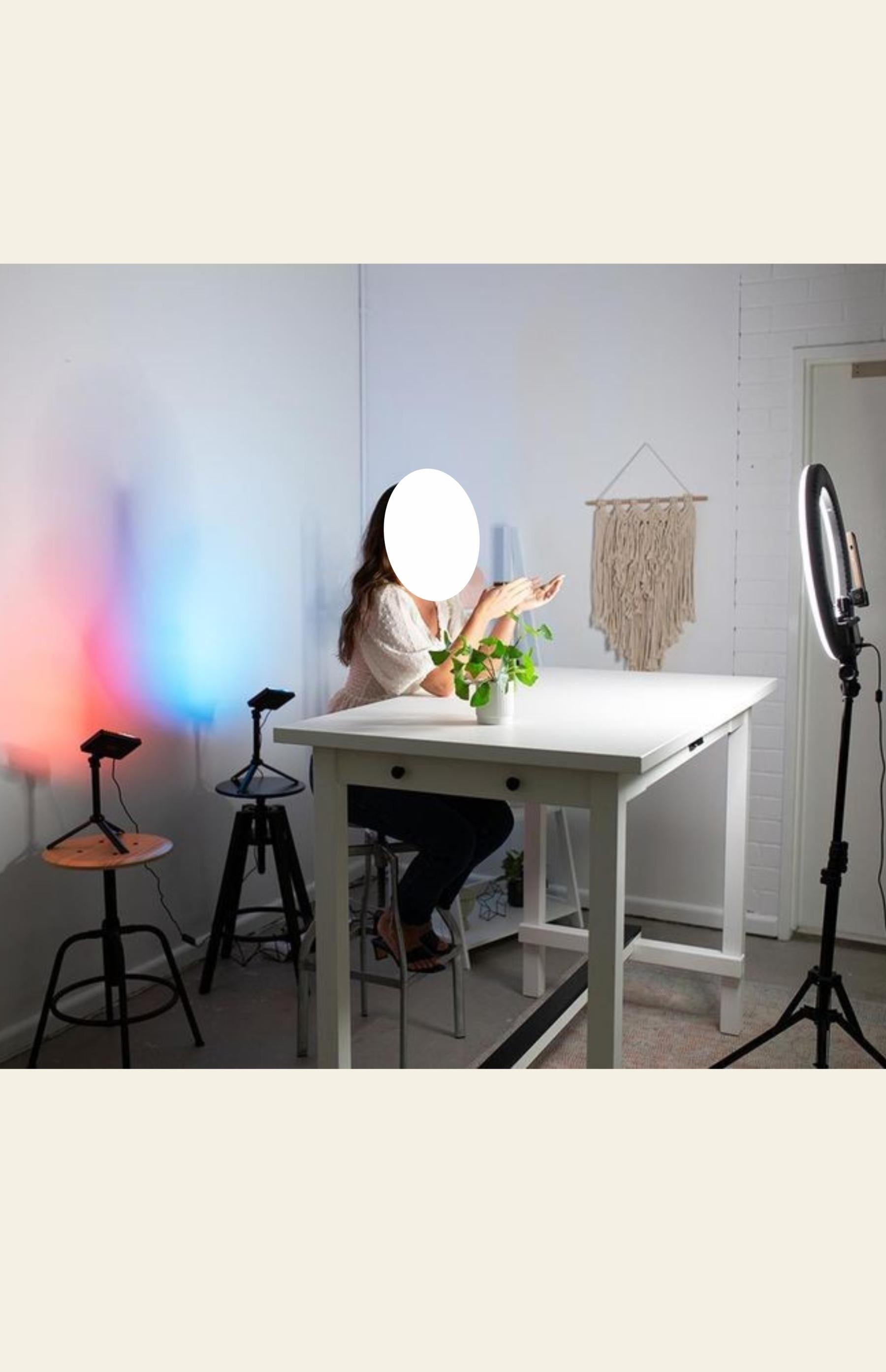 I have something like this ! it's a ref. bcoz I don't wanna show my face. - student project