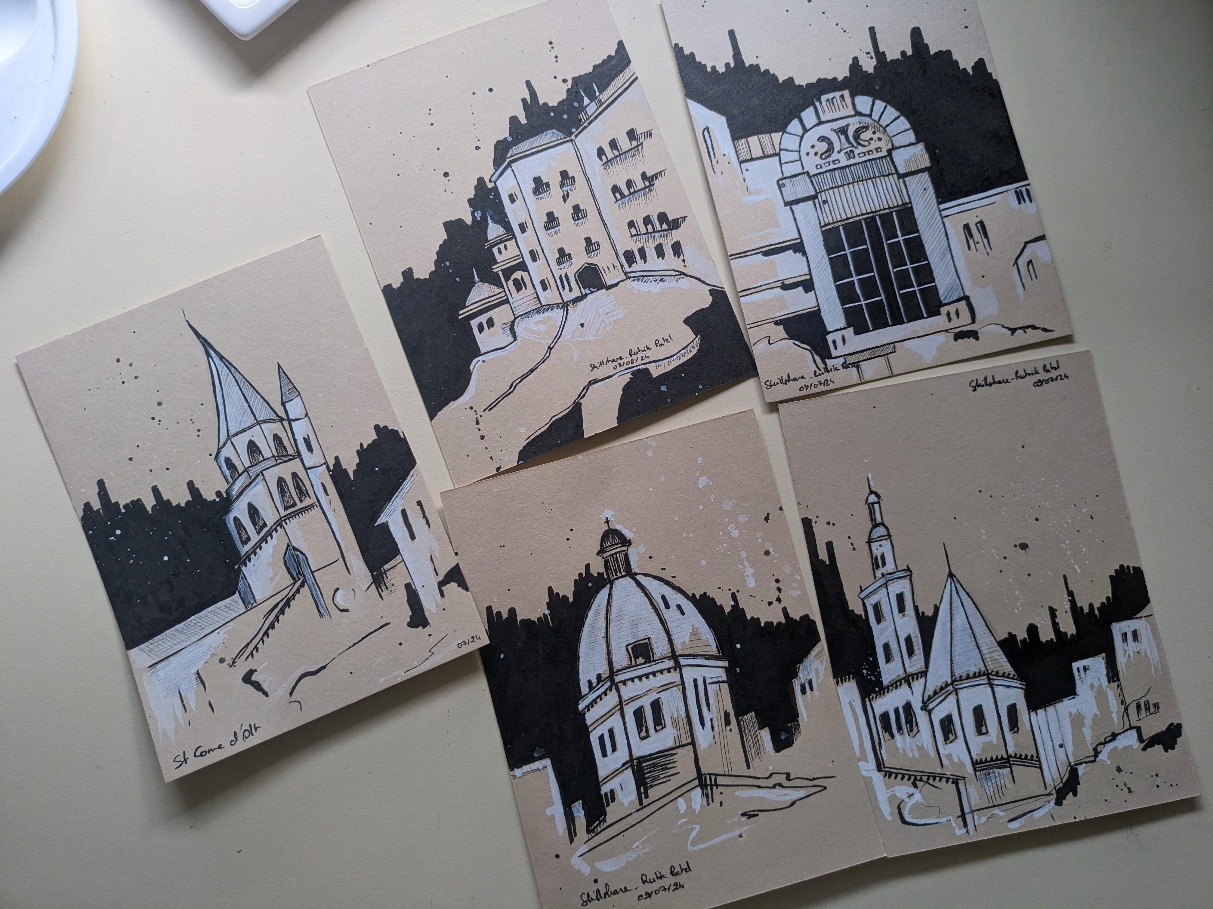 urban sketching - student project