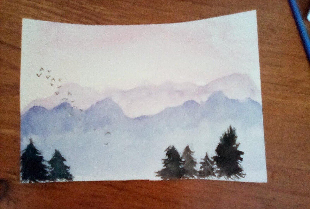 Purple mountains - student project