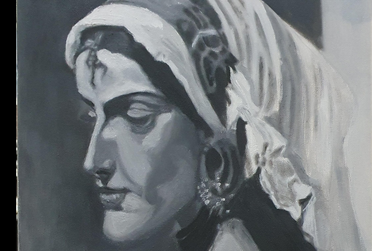 My first oil painting - student project