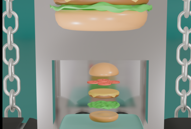 Low poly food line