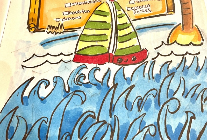 Anna’s Island Sketchbook cover page