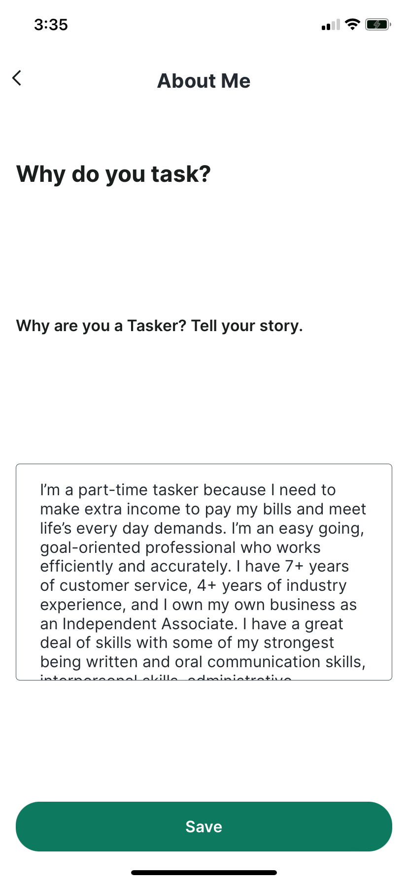 Tasker - student project