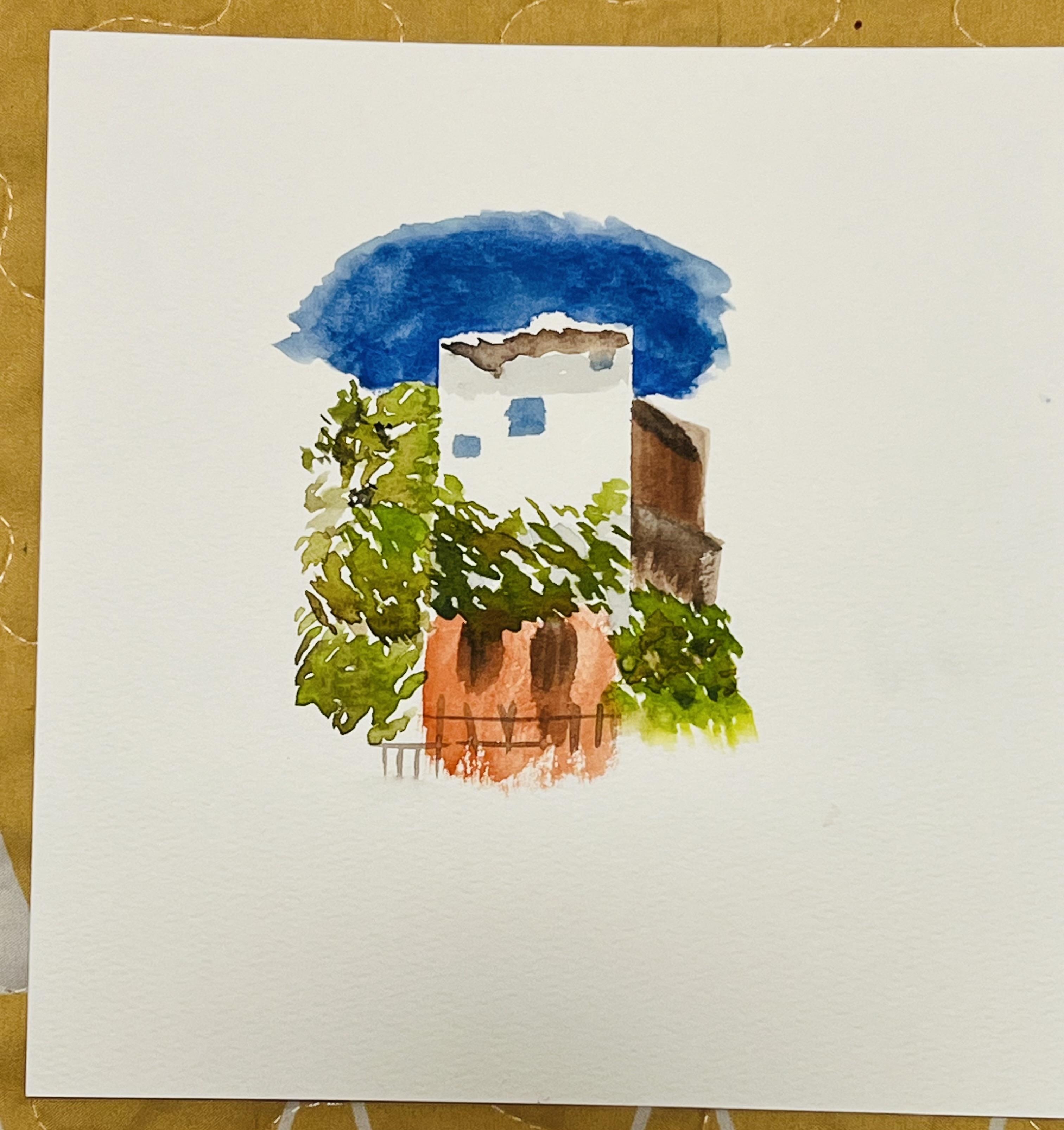 Pinturas en acuarela de paisajes urbanos sin bocetos: sombras, formas y  chispas | Dawna Mae | Skillshare