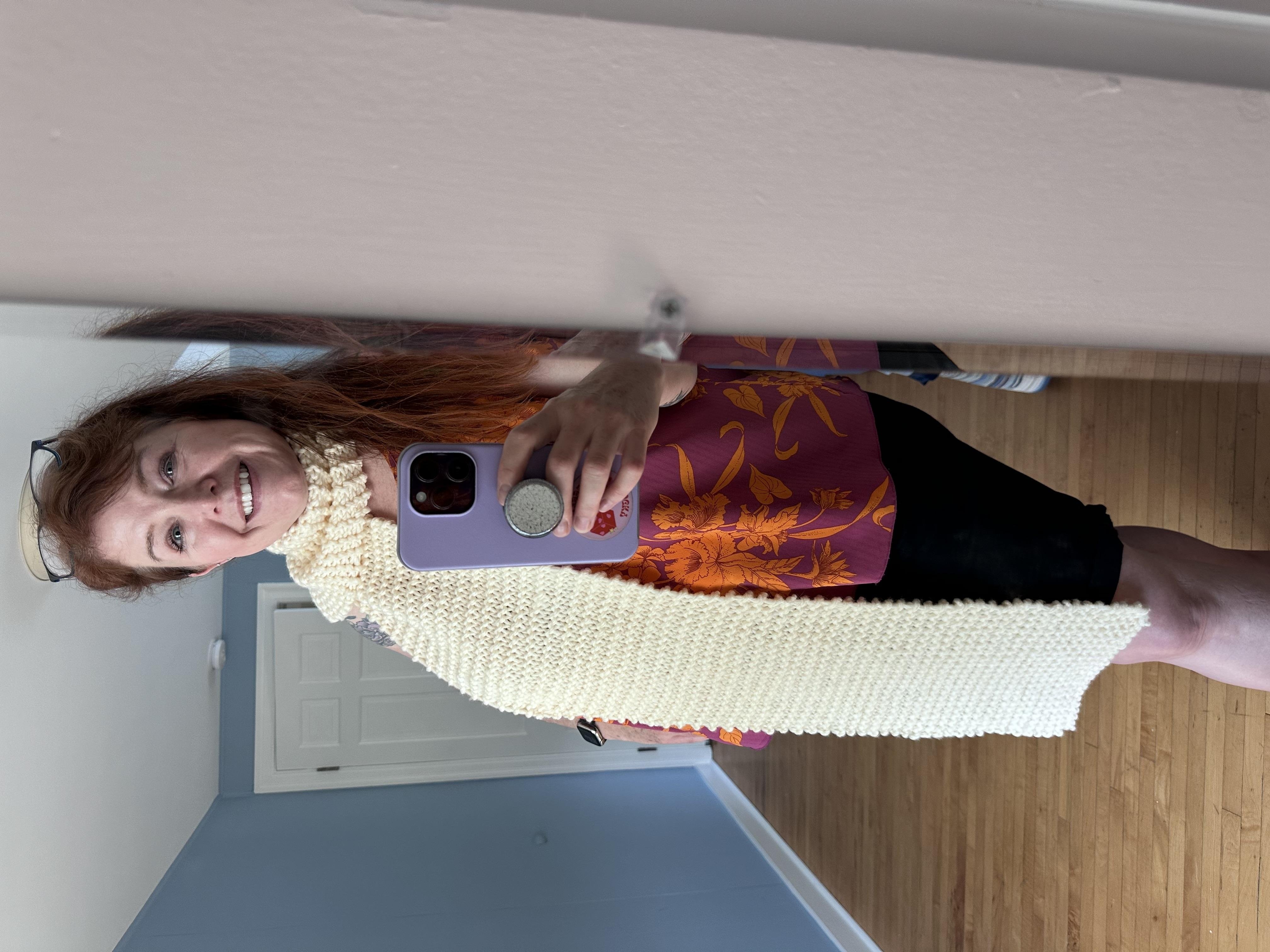 First scarf! - student project