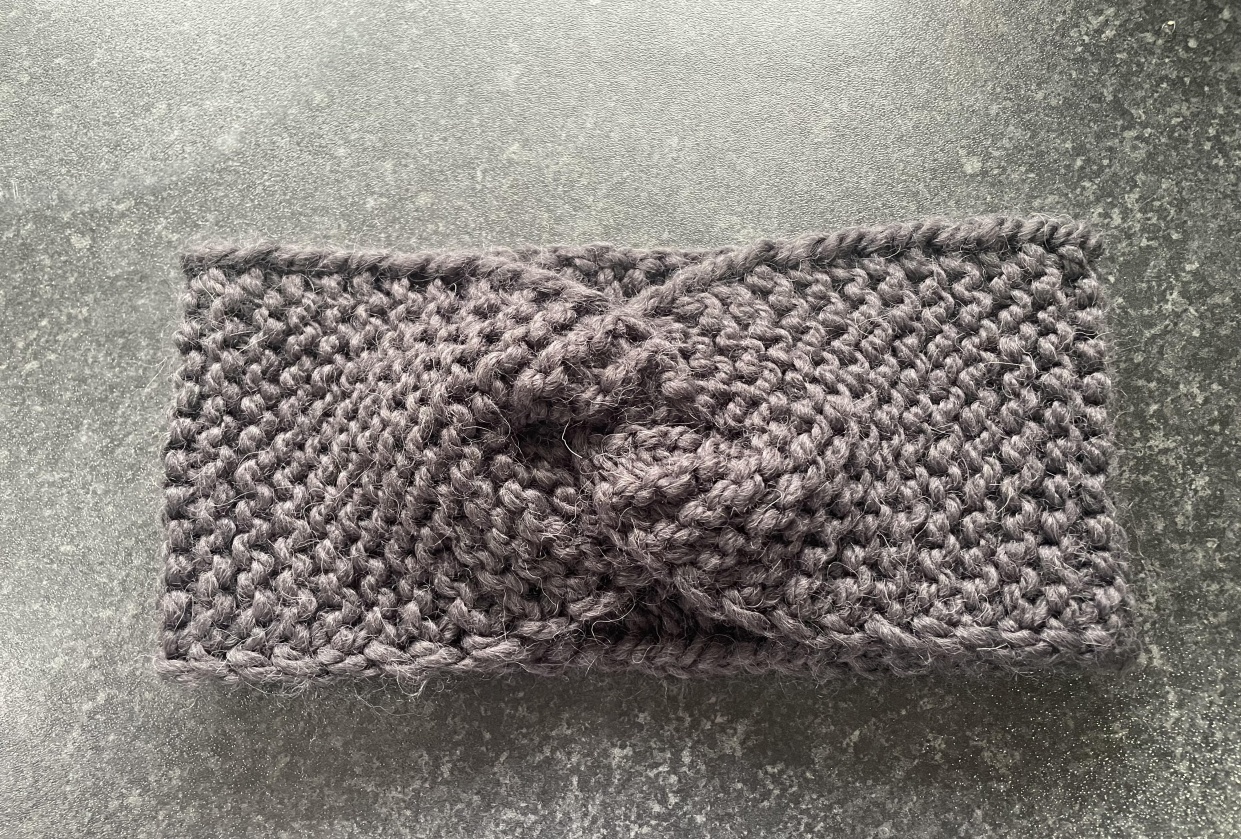 Finished Cozy Headband - student project