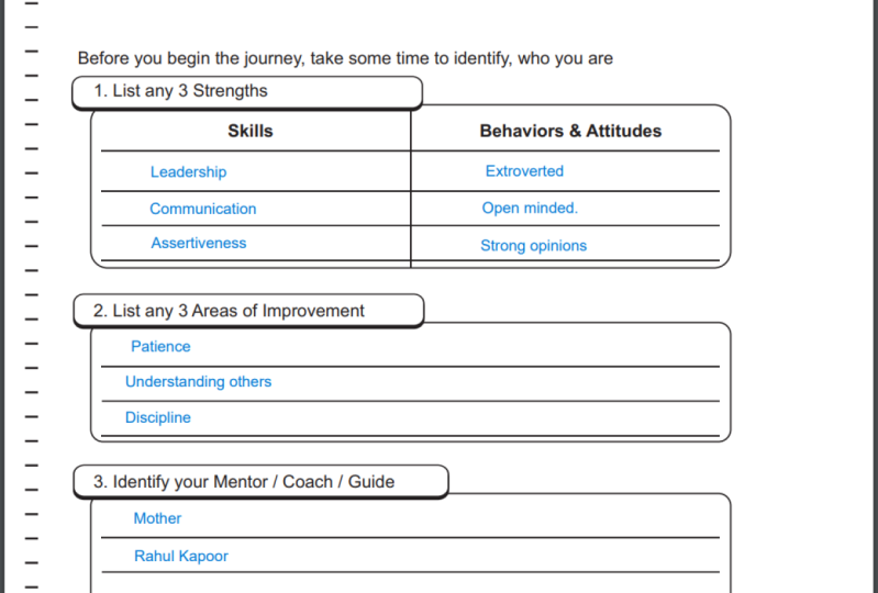 Goal Setting Worksheet.