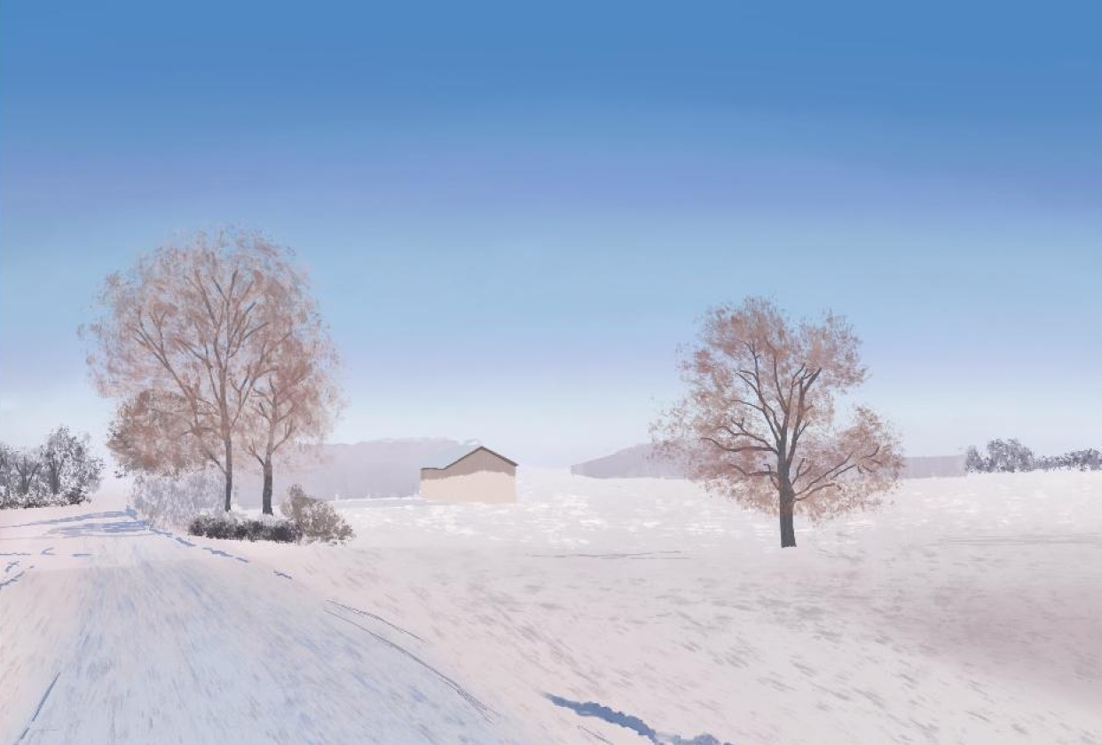 Winter scene - student project