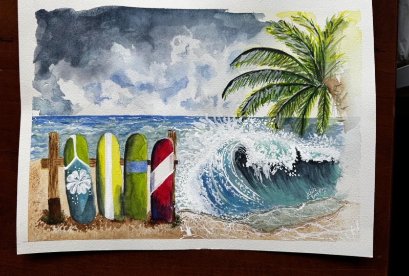 Ocean Wave and Surfing