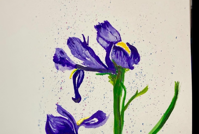 Watercolour Iris.