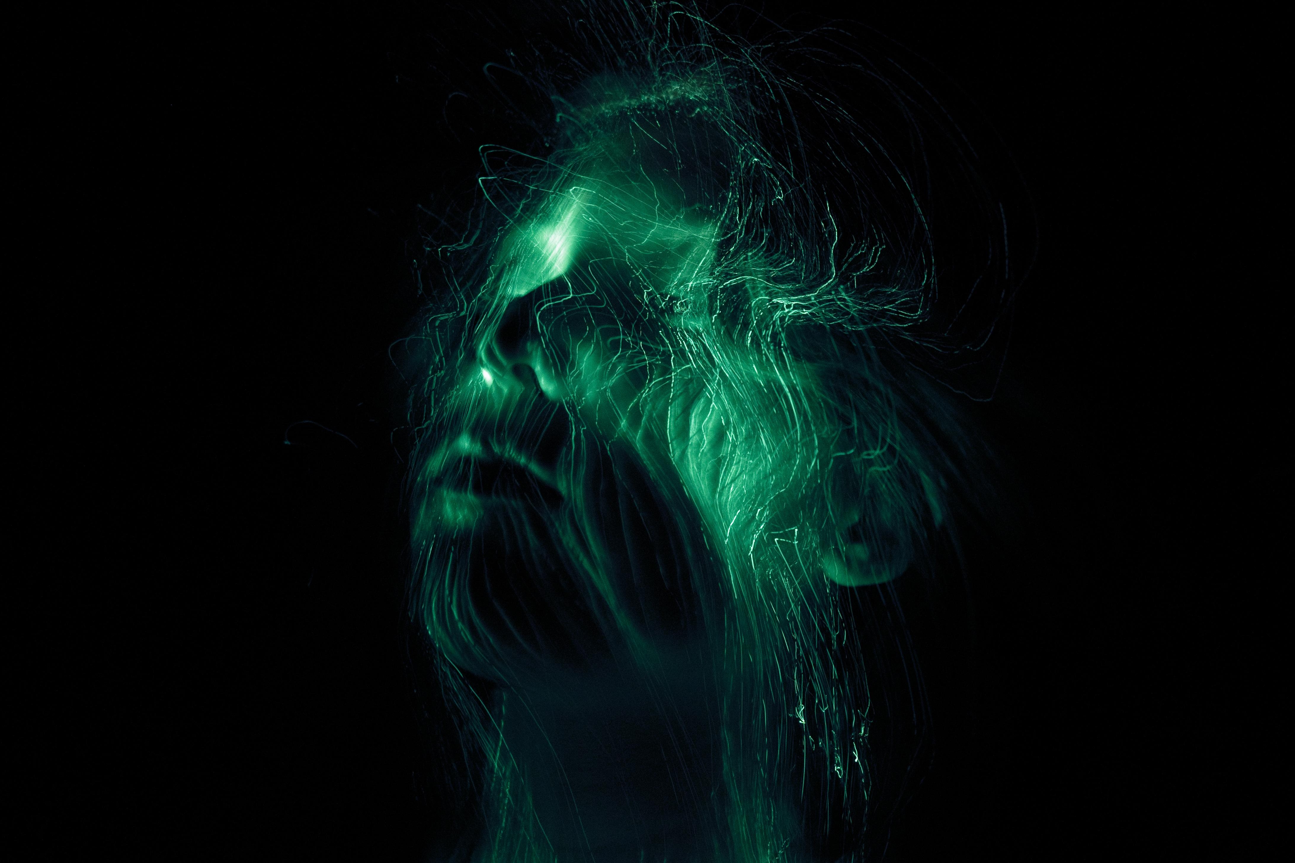 Facial Light Painting (W/ Fiber Optic Light) - student project