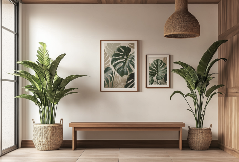 Foyer scene wall art mockup