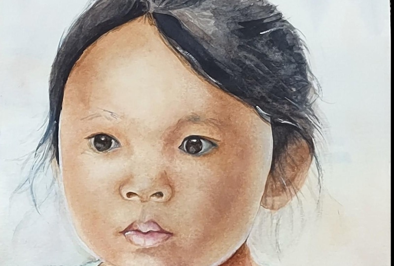 Realistic watercolour Portrait