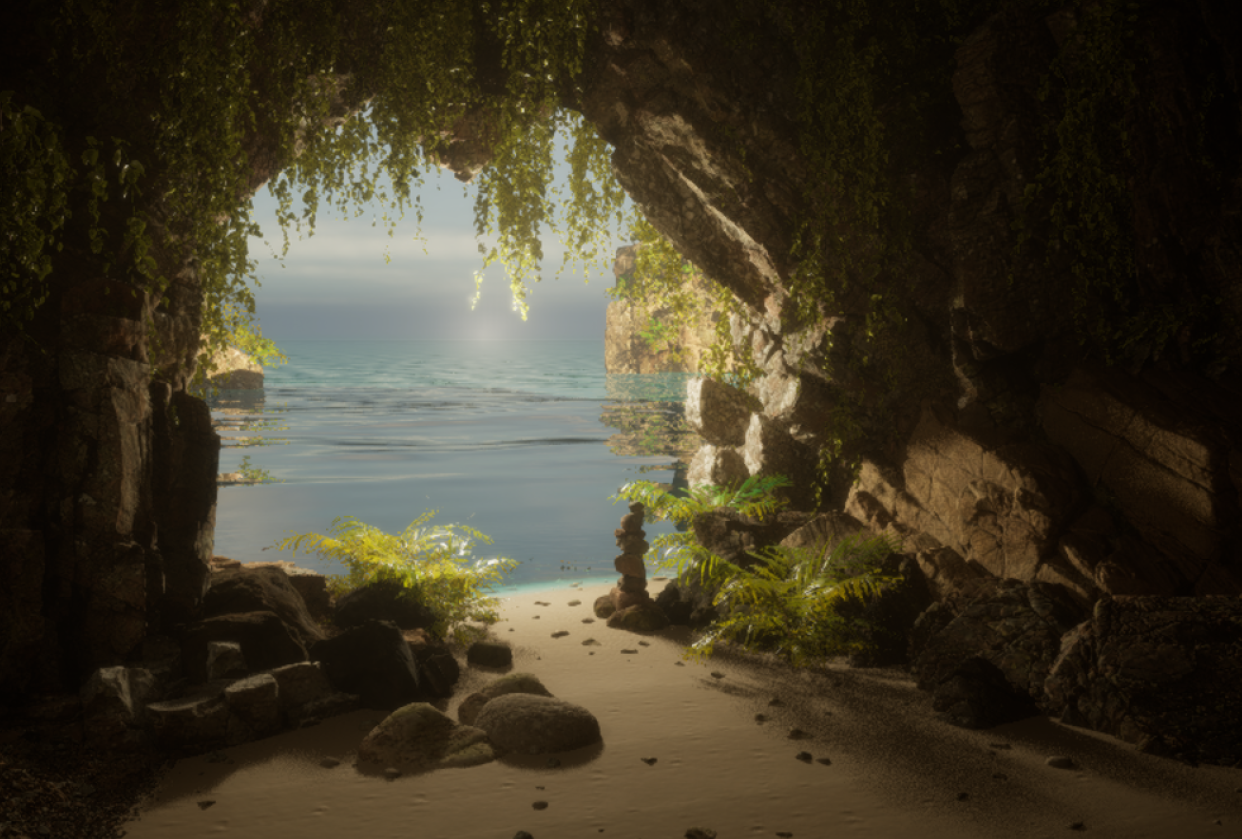 My First Project - Amazing Cave Scene - student project