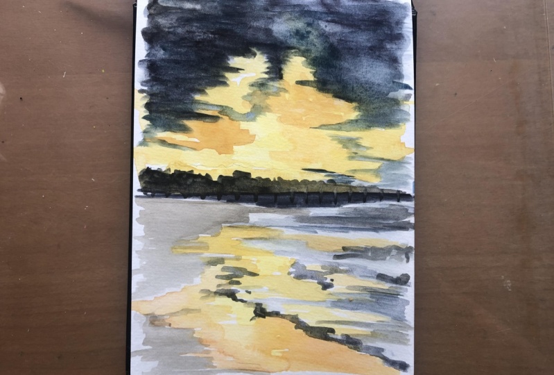 two tone seascape