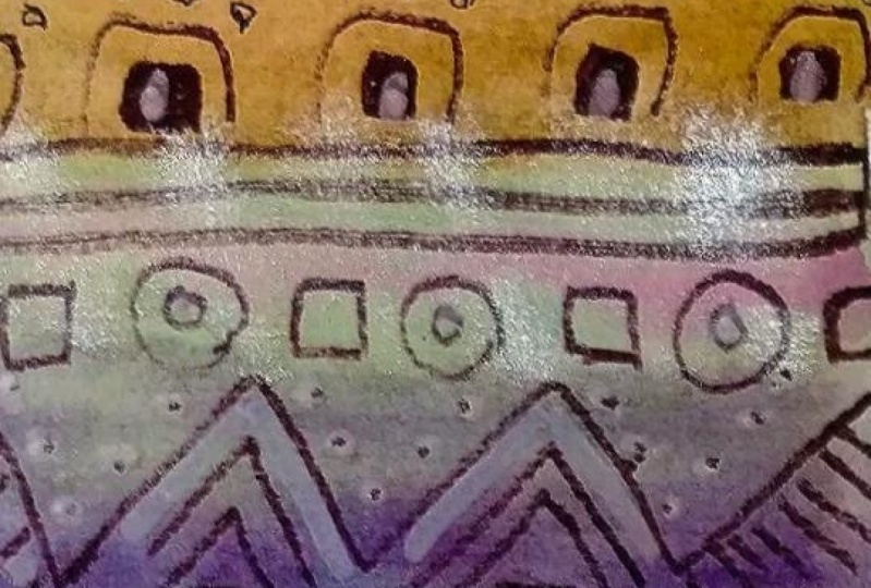 Abstract tools, colors and texture