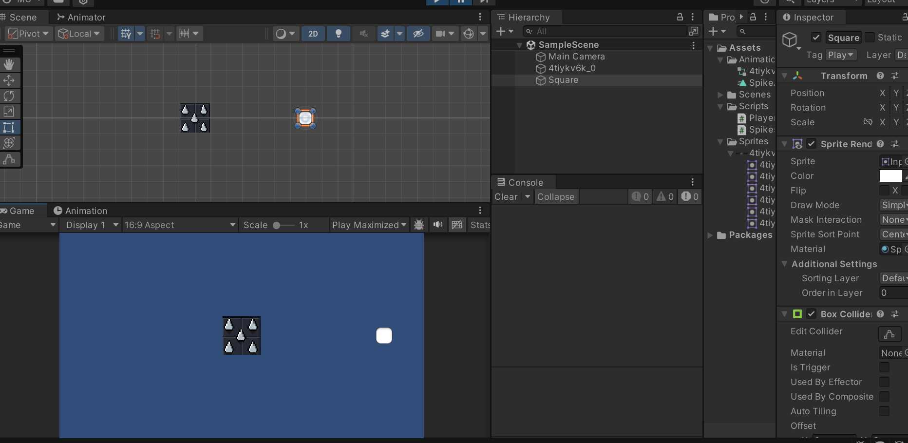 The Animations And Practices I have completed - student project
