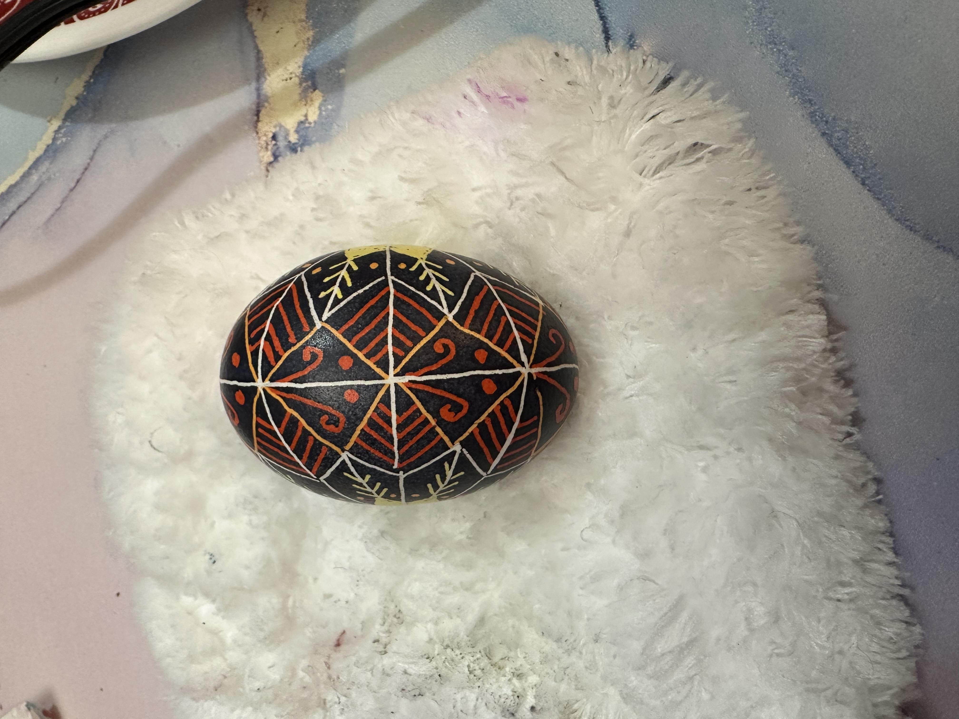 Making Pysanky - student project