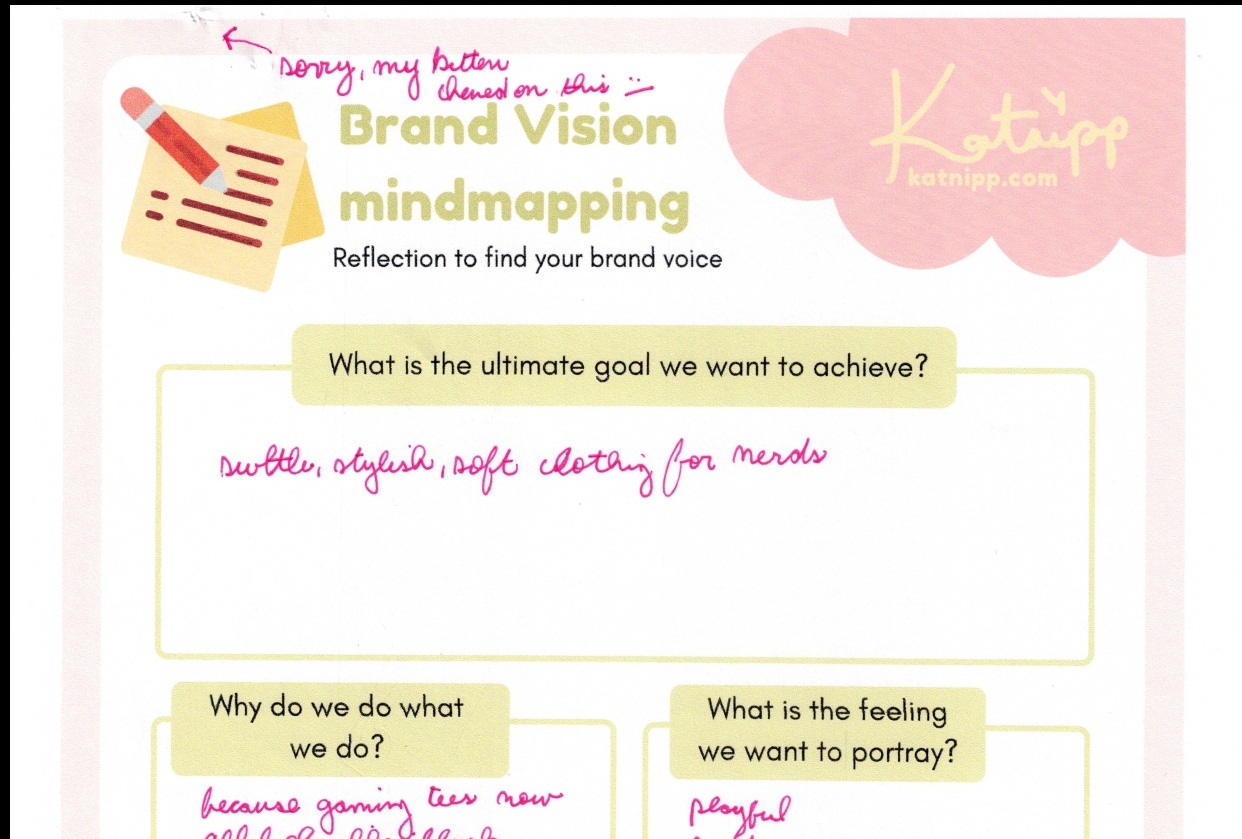Katnipp Brand Vision mapping - student project
