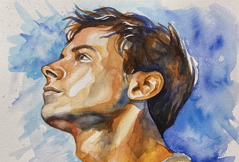 Expressive Watercolor Portrait