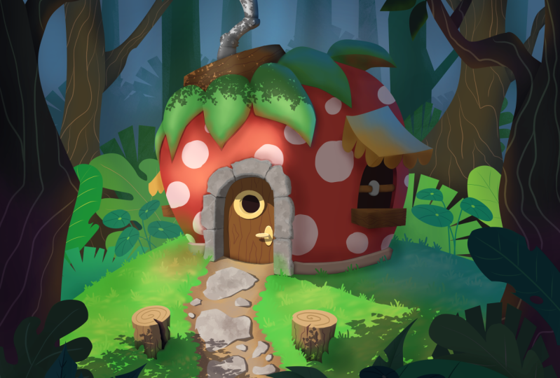 strawberry hut