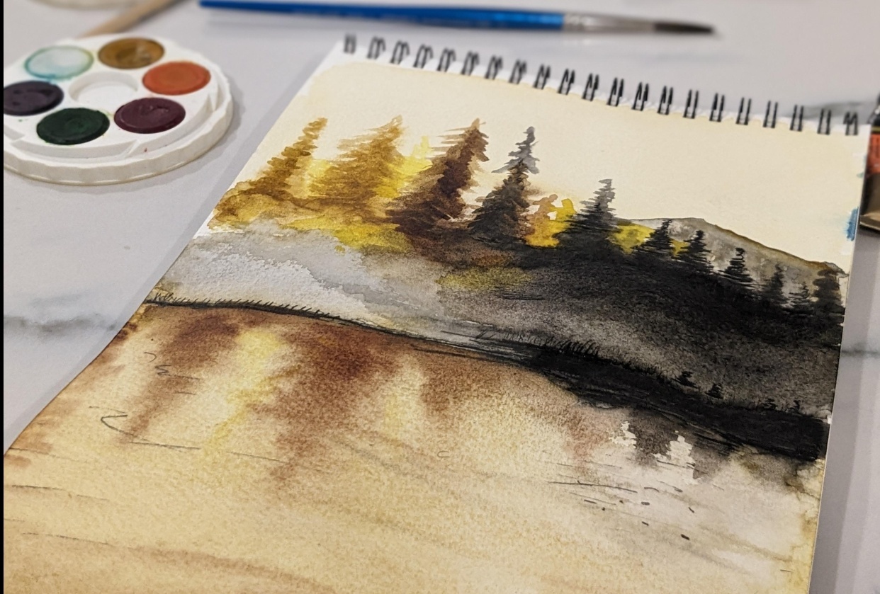 Misty Landscape - student project