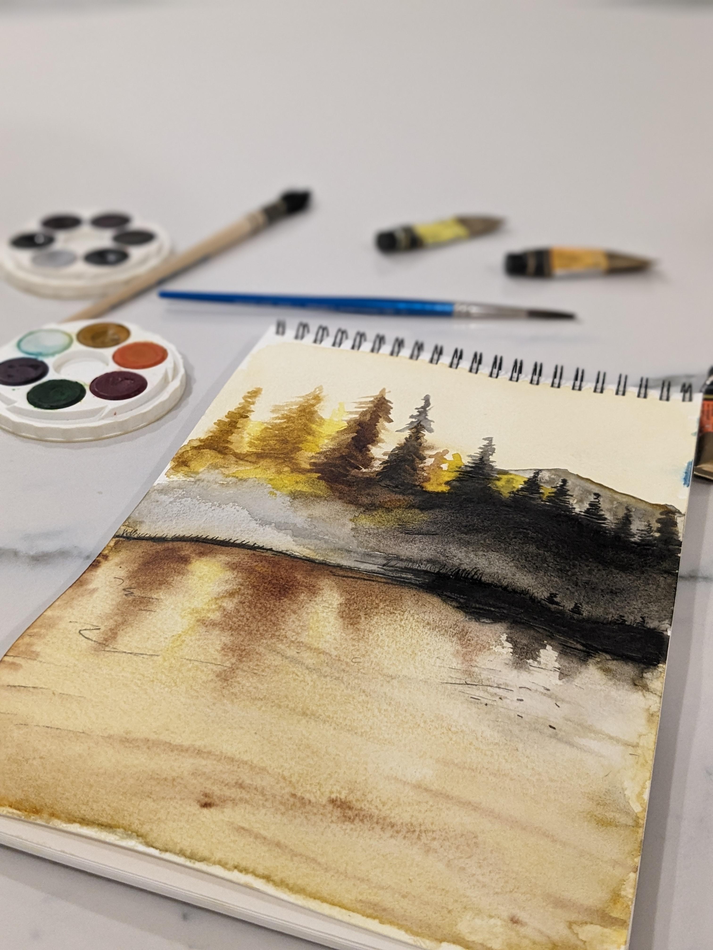 Misty Landscape - student project