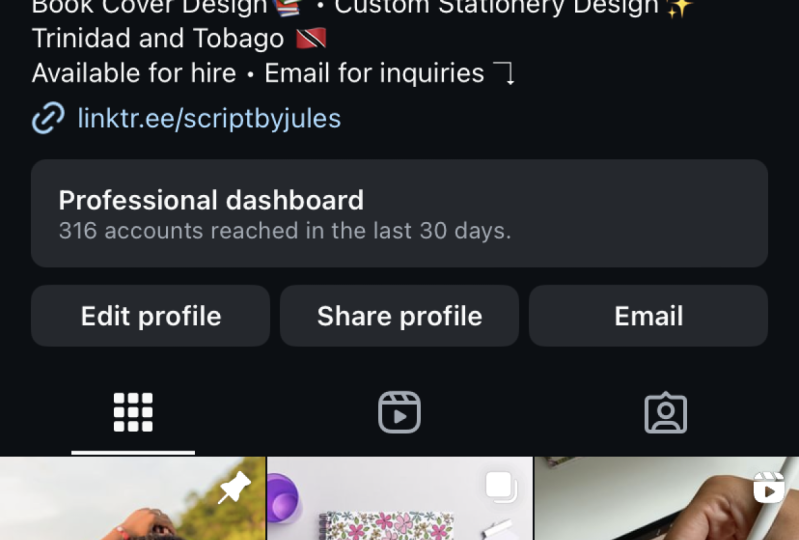 Uploaded a carousel post of a pattern and a mock-up