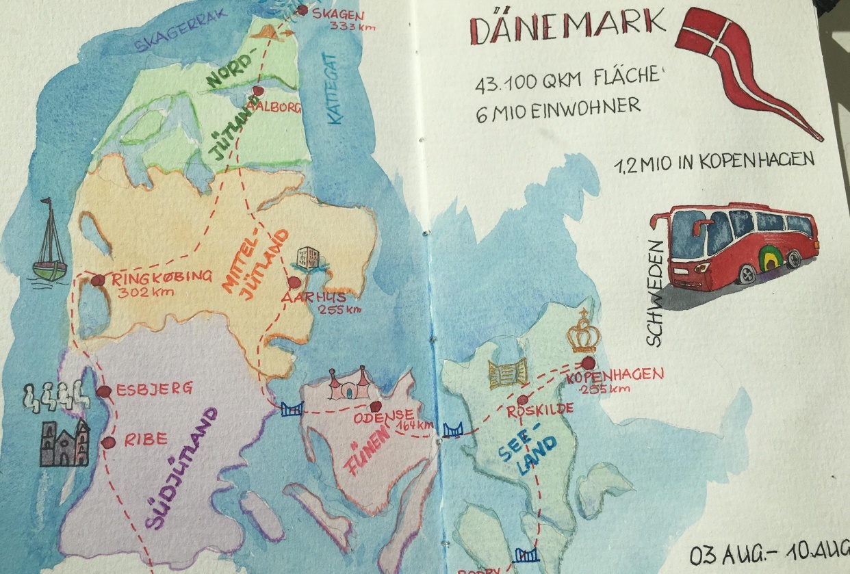 Keeping a Travel Sketchbook - student project