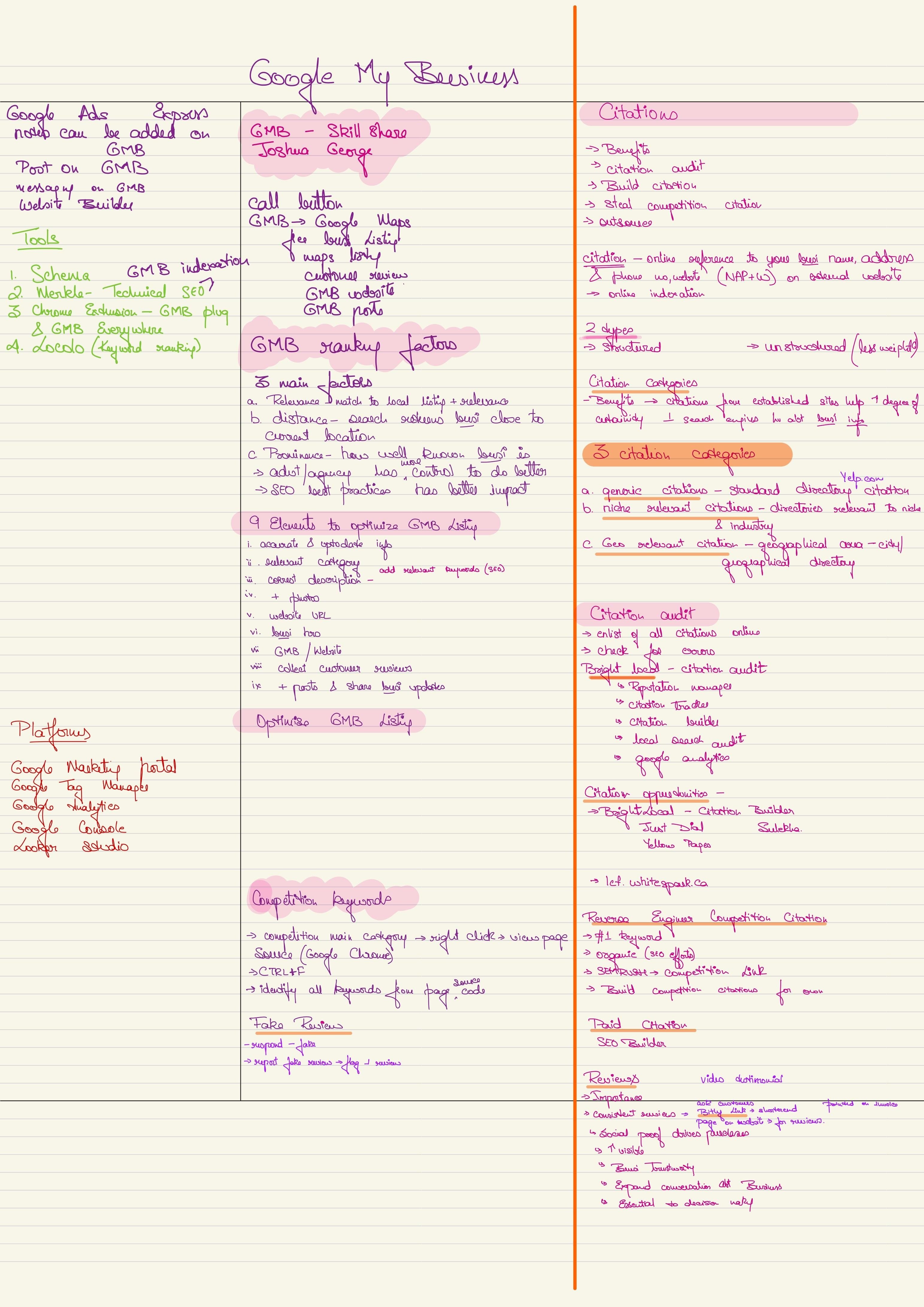 Strategies for GMB - student project