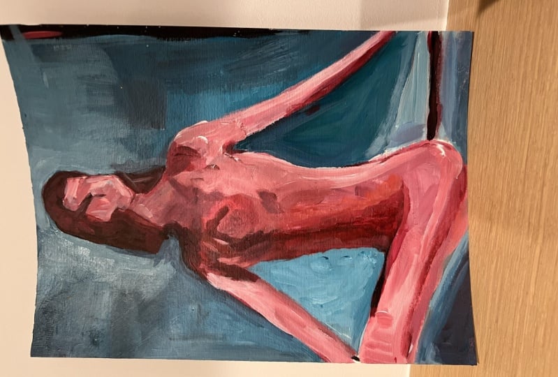 First figure painting