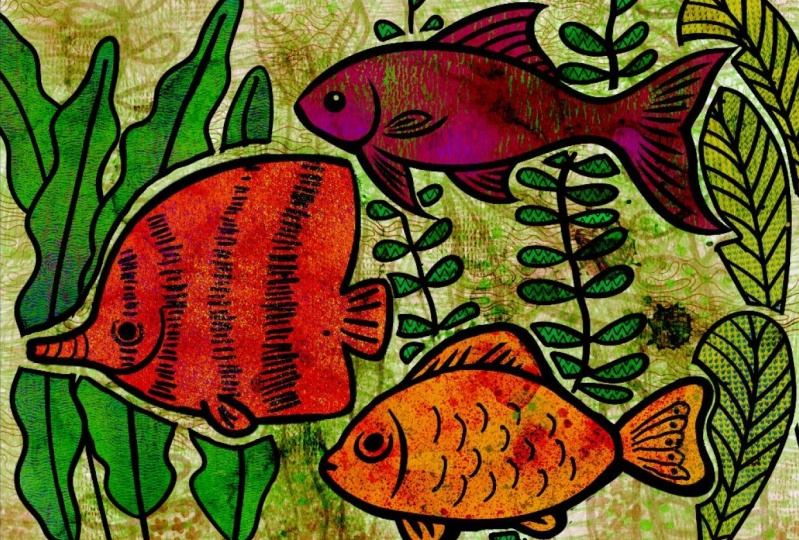 Linocut/blockprint