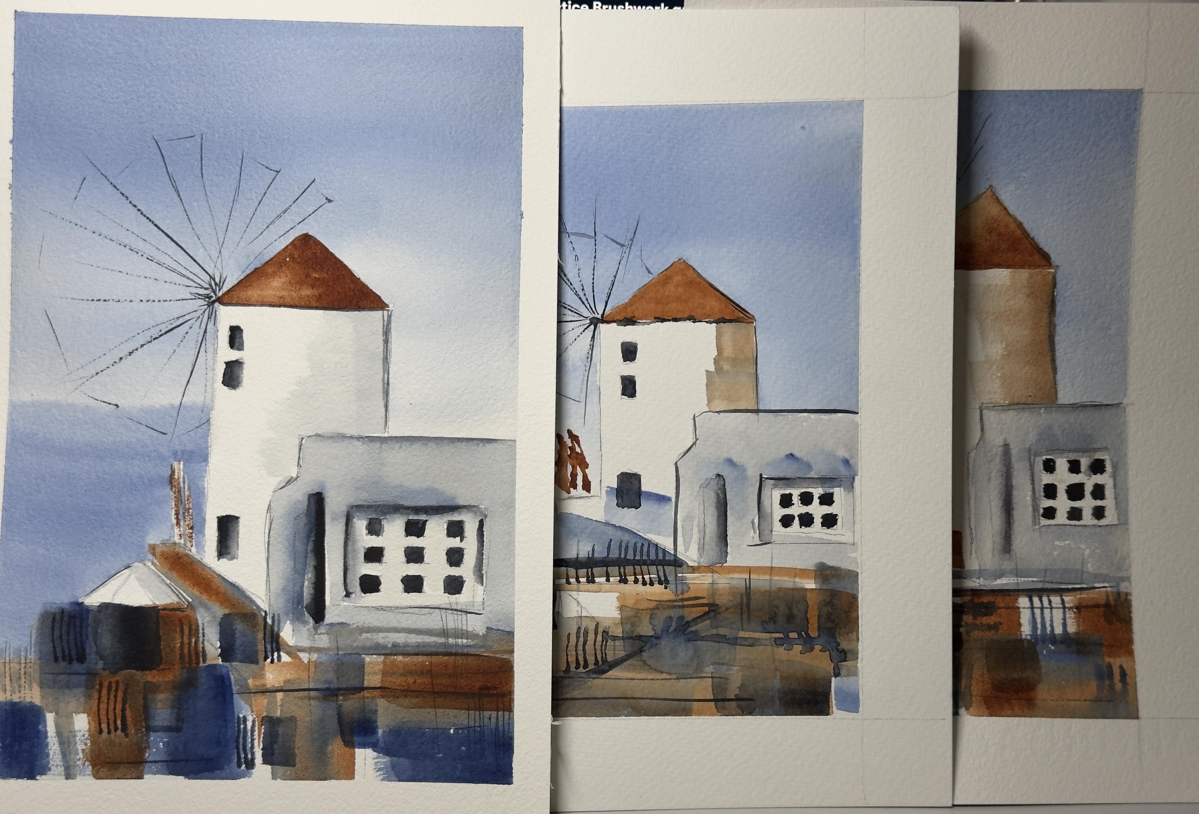 Santorini windmill - student project
