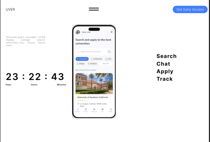 University Ui Design