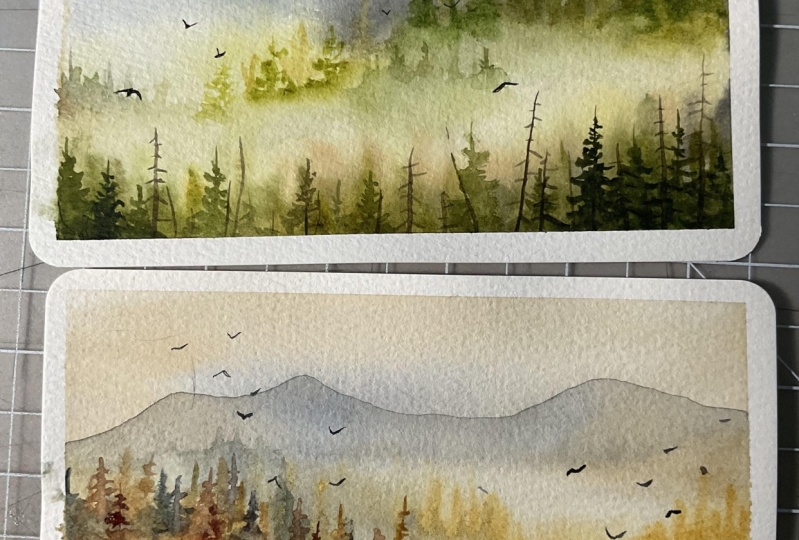 Misty mountains