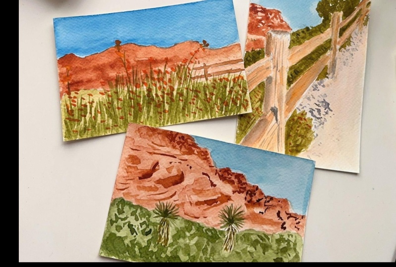 Watercolor Postcards