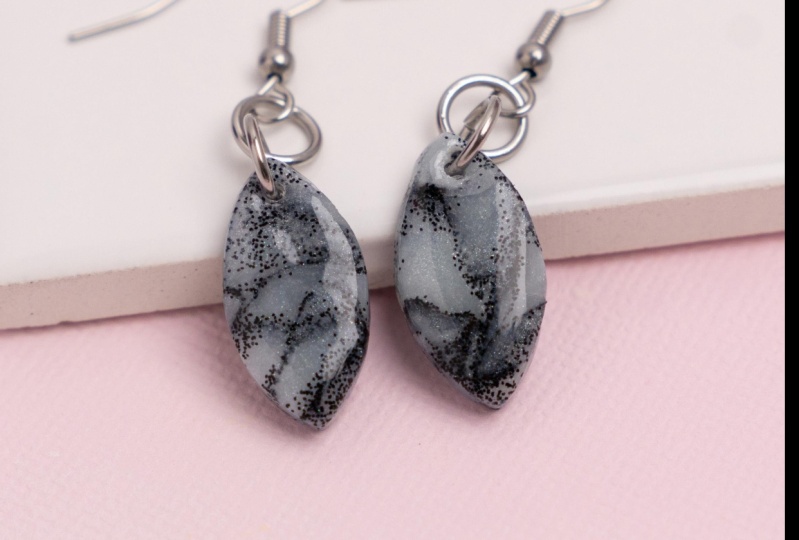 My Marbled Earrings